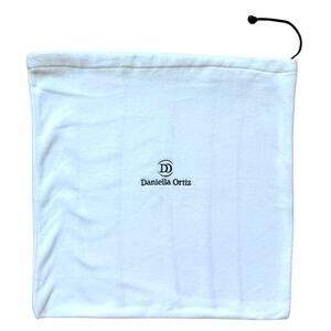 Daniela Ortiz Embroidered Logo White Dust Bag 20x19.5 Drawstring